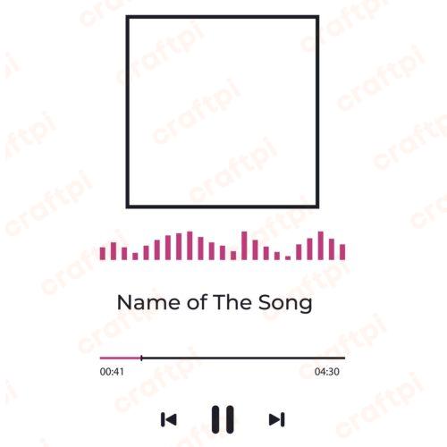 Music Player With Frame SVG, PNG, JPG, PSD, PDF Files