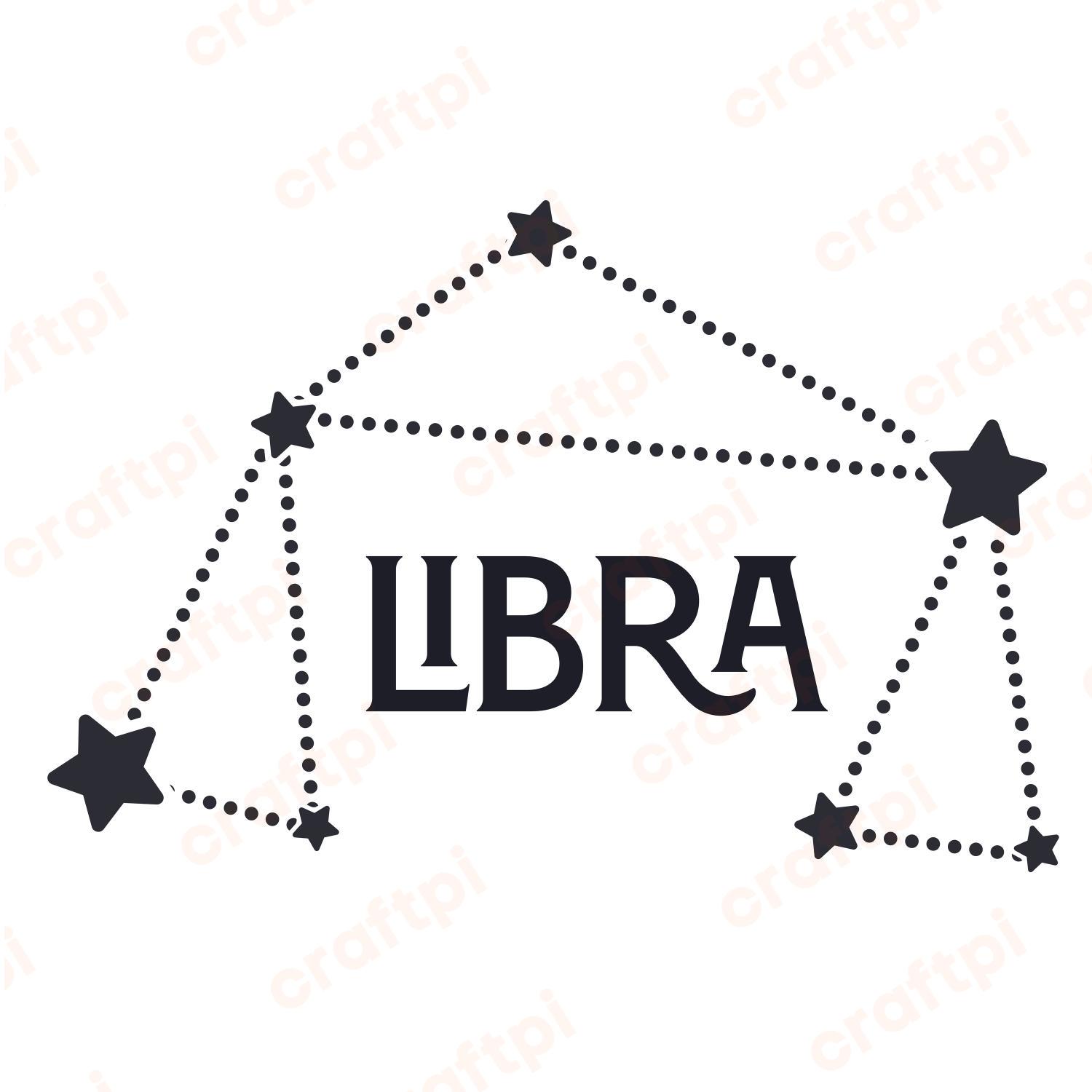 Libra Constellation SVG, PNG, JPG, PSD, PDF Files