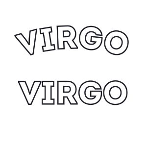 Outline Arc Virgo SVG, PNG, JPG, PSD, PDF Files