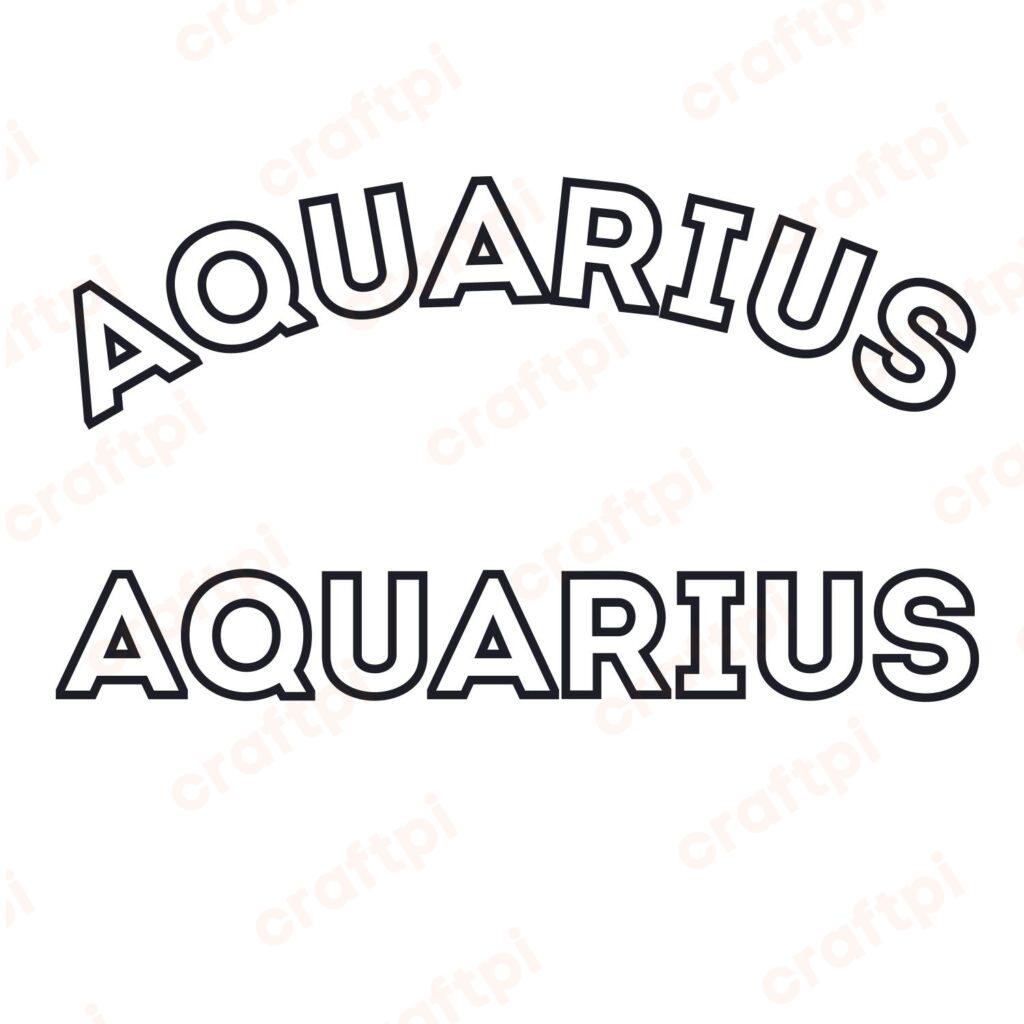 Outline Arc Aquarius SVG, PNG, JPG, PSD, PDF Files