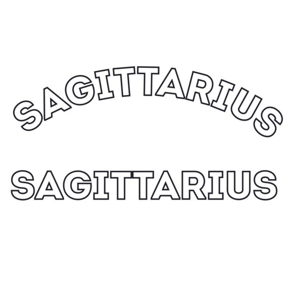 Outline Arc Sagittarius SVG, PNG, JPG, PSD, PDF Files