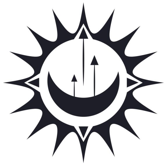 Sun, Moon and Arrow Zodiac SVG, PNG, JPG, PSD, PDF Files