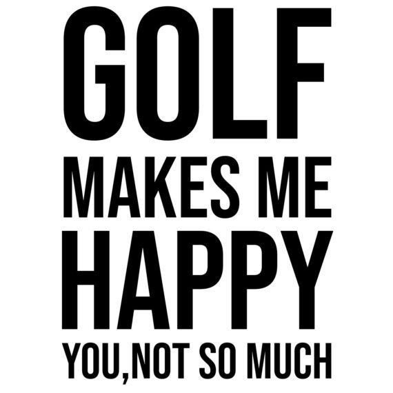 Golf Makes Me Happy SVG, PNG, JPG, PSD, PDF Files
