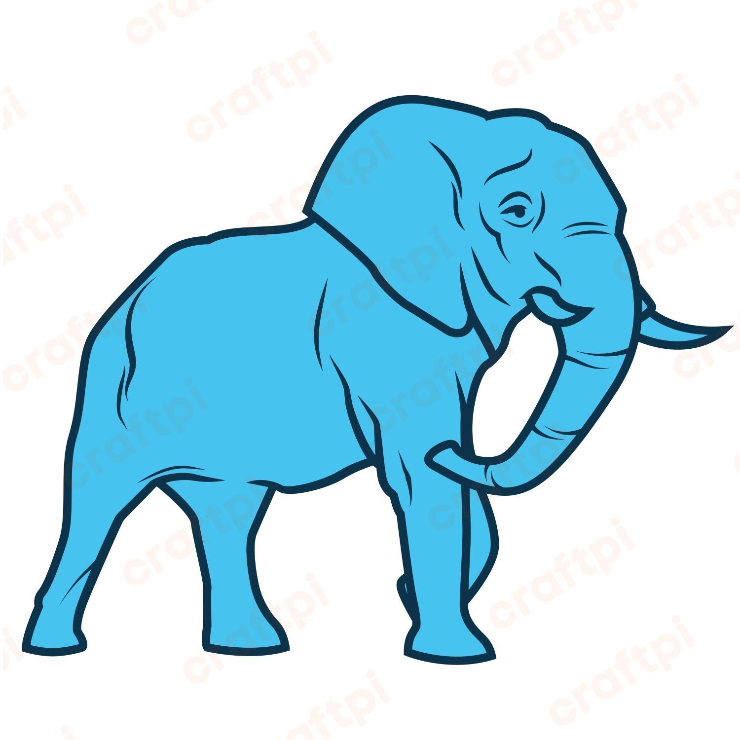 Smashing Elephant SVG, PNG, JPG, PSD, PDF Files