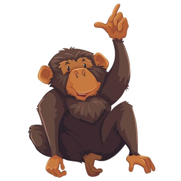 Excited Monkey SVG, PNG, JPG, PSD, PDF Files