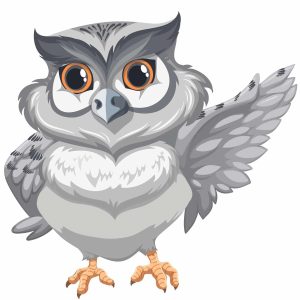 Cartoon Owl SVG, PNG, JPG, PSD, PDF Files