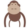 Baby Monkey Cartoon SVG, PNG, JPG, PSD, PDF Files
