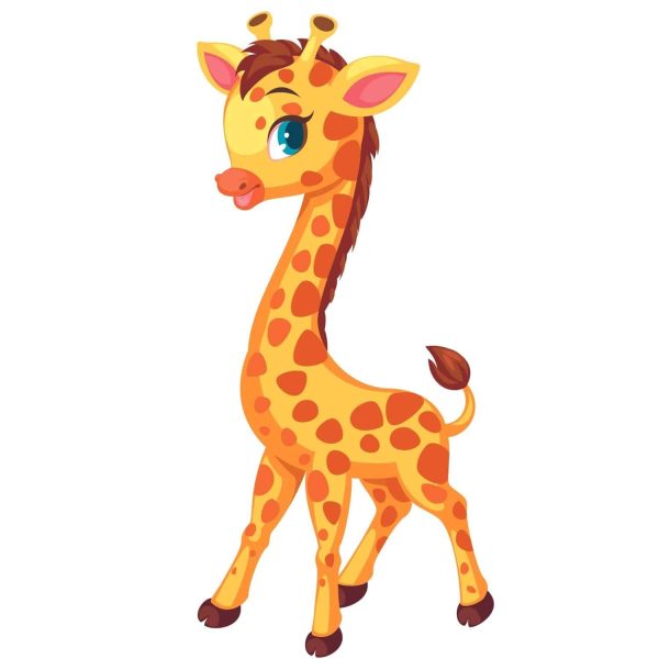 Cute Giraffe Cartoon SVG, PNG, JPG, PSD, PDF Files