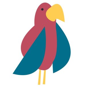 Cartoon Parrot SVG, PNG, JPG, PSD, PDF Files