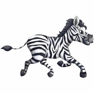 Zebra Cartoon SVG, PNG, JPG, PSD, PDF Files