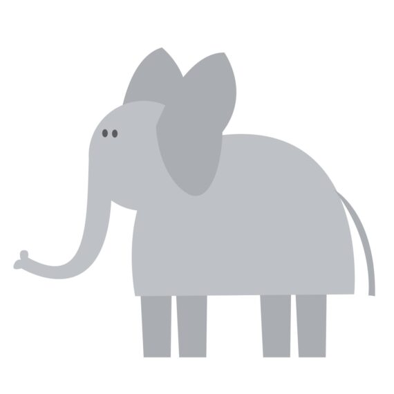 Baby Elephant Cartoon SVG, PNG, JPG, PSD, PDF Files