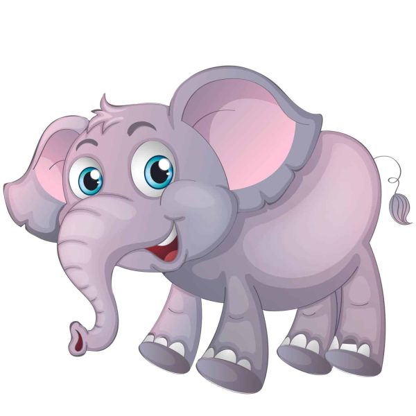 Elephant Cartoon SVG, PNG, JPG, PSD, PDF Files