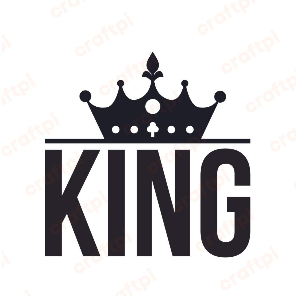 King With Crown SVG, PNG, JPG, PSD, PDF Files