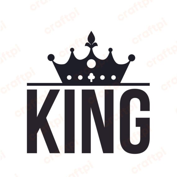 Chess Queen And King Outline SVG, PNG, JPG, PDF Files | Craftpi