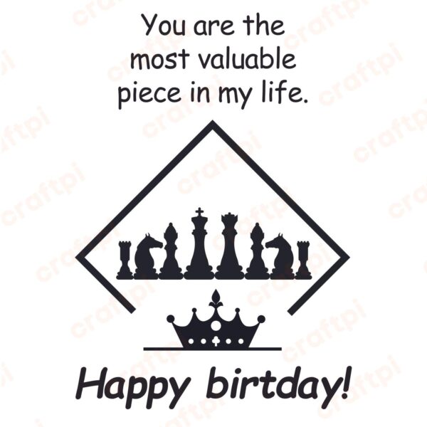 Chess Happy Birthday SVG, PNG, JPG, PSD, PDF Files