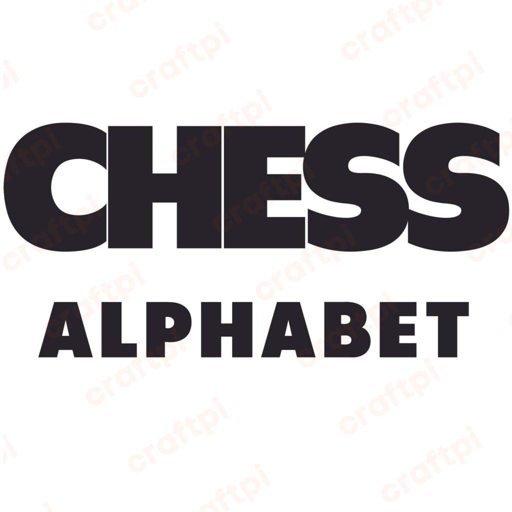 Chess Alphabet SVG, PNG, JPG, PSD, PDF Files