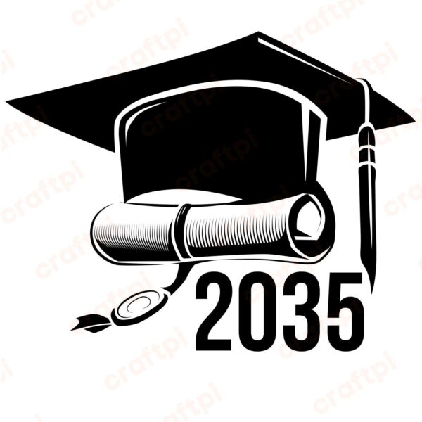 Graduation Class of 2035 SVG, PNG, JPG, PSD, PDF Files