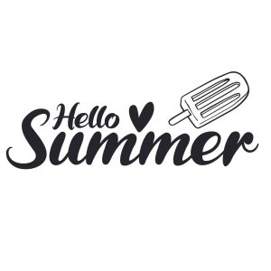 Hello Summer Ice Cream SVG, PNG, JPG, PSD, PDF Files