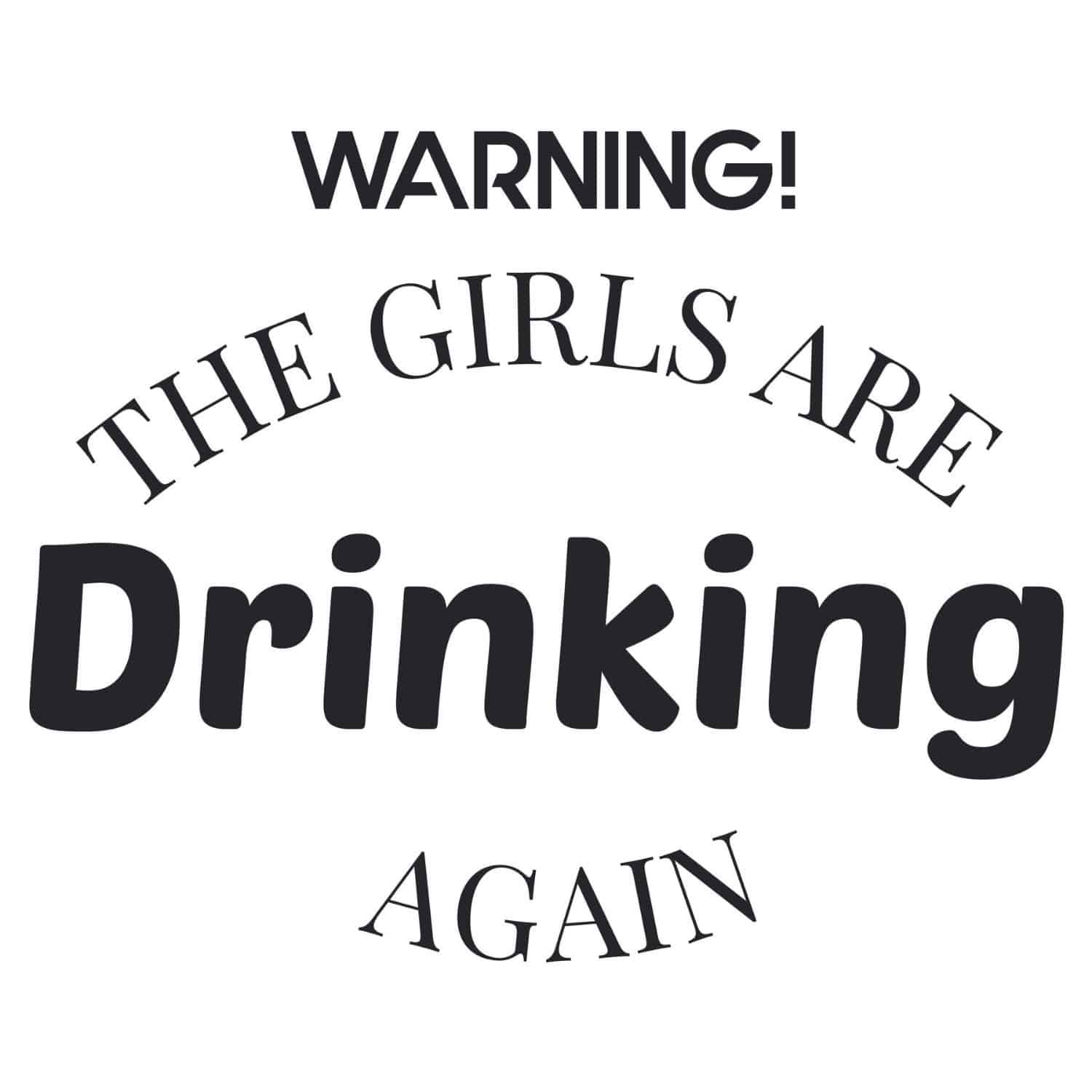 thumbnail image 2 of Warnng Grls Drnkng Agan Metal Sgn, Wall Decor, Bar Art, Funny 2 of 13