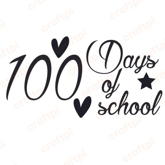 100 Days Of School Teacher SVG, PNG, JPG, PSD, PDF Files