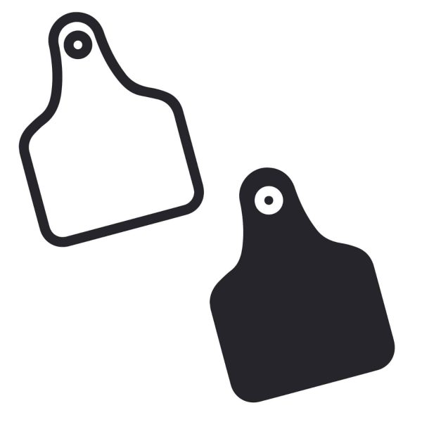 Cow Tag Outline SVG, PNG, JPG, PSD, PDF Files