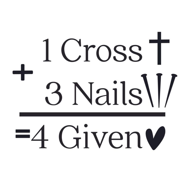 1 Cross 3 Nails 4 Given SVG, PNG, JPG, PSD, PDF Files