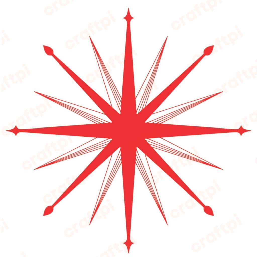 Red Nautical Compass SVG, PNG, JPG, PSD, PDF Files