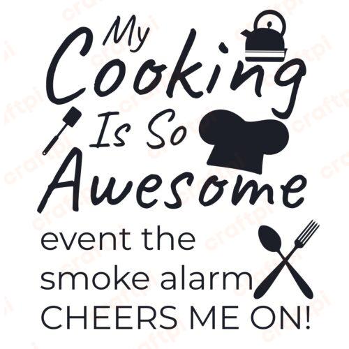 My Cooking Is So Awesome Messy Bun SVG, PNG, JPG, PSD, PDF Files