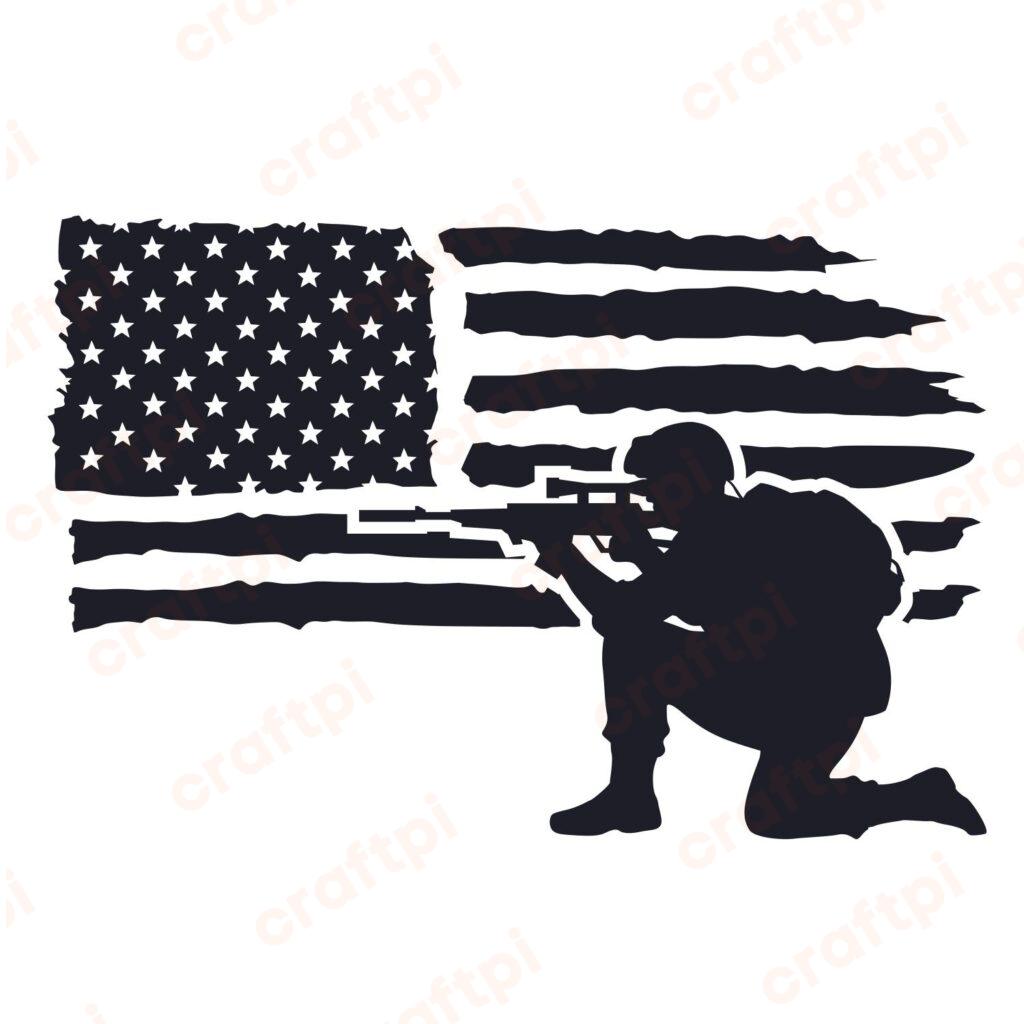 Memorial Day With USA Flag SVG, PNG, JPG, PSD, PDF Files