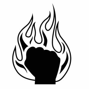 Fist On Fire SVG, PNG, JPG, PSD, PDF Files