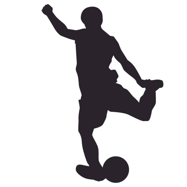 Shooting Footballer SVG, PNG, JPG, PSD, PDF Files