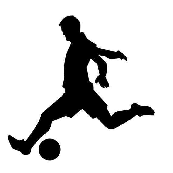 Running Footballer SVG, PNG, JPG, PSD, PDF Files | Craftpi