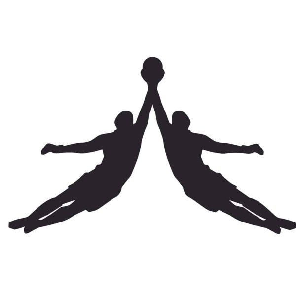 Two Diving Goolkeepers SVG, PNG, JPG, PSD, PDF Files