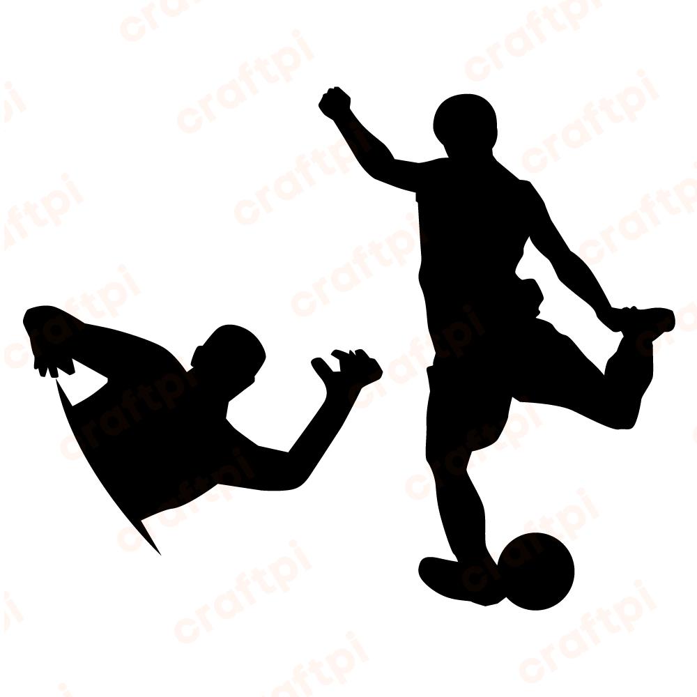 One on One Goolkeeping SVG, PNG, JPG, PSD, PDF Files