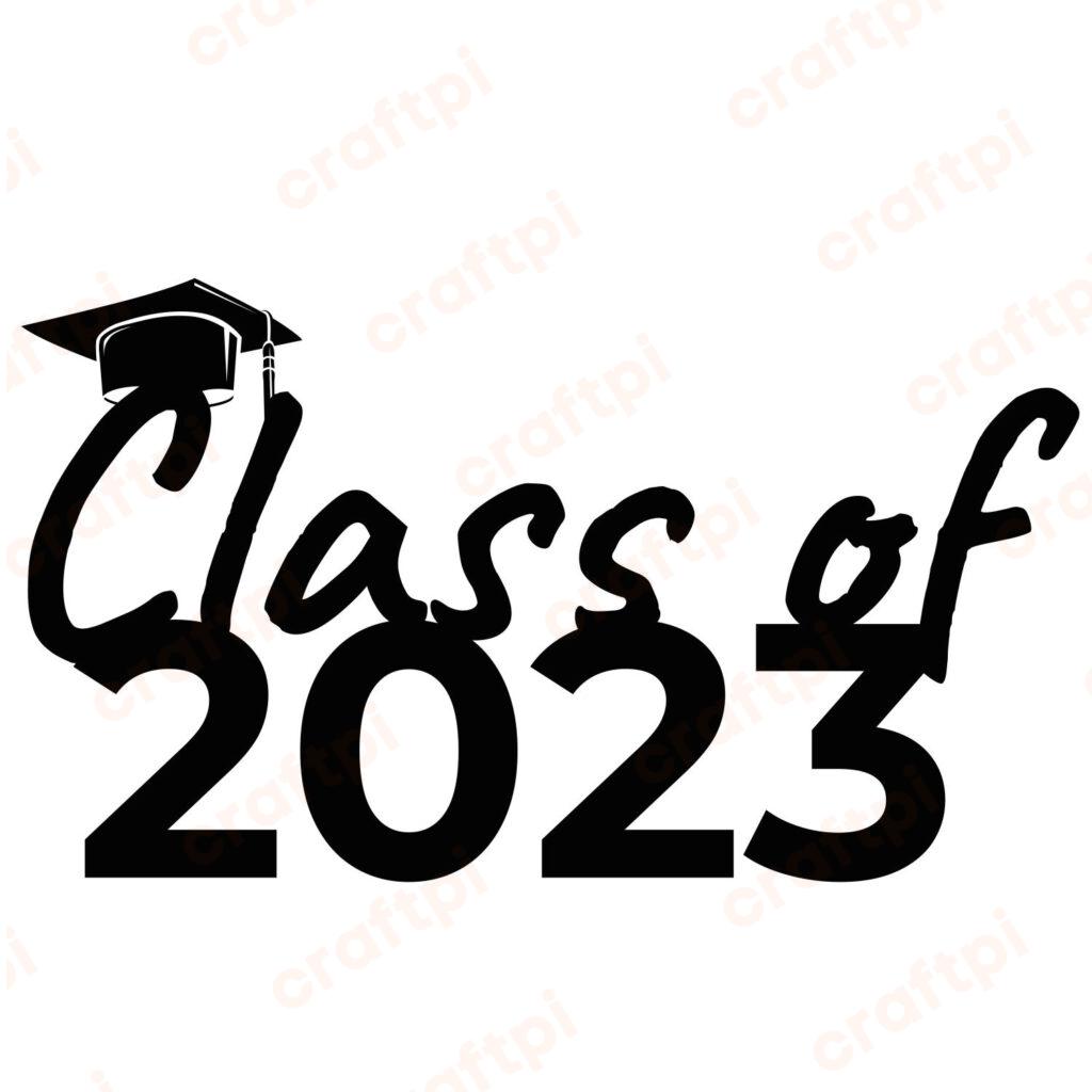 Graduation Cap Class of 2023 SVG, PNG, JPG, PSD, PDF Files