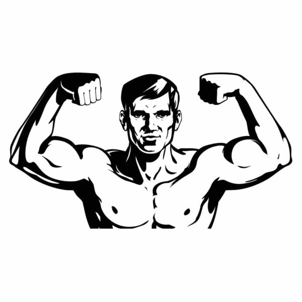 Muscular Man SVG, PNG, JPG, PSD, PDF Files