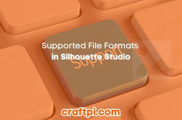 Supported File Formats silhouette cameo