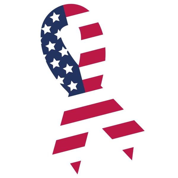 USA Flag Ribbon SVG, PNG, JPG, PDF Files