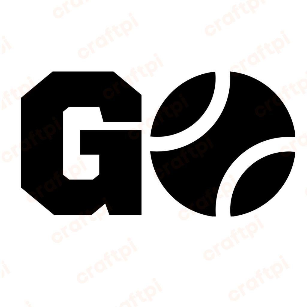 GO Tennis SVG, PNG, JPG, PDF Files