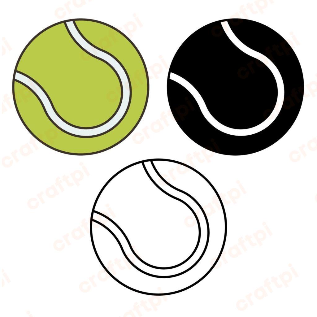 Tennis Ball Bundle SVG, PNG, JPG, PDF Files