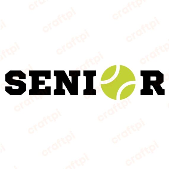 Senior Tennis SVG, PNG, JPG, PDF Files