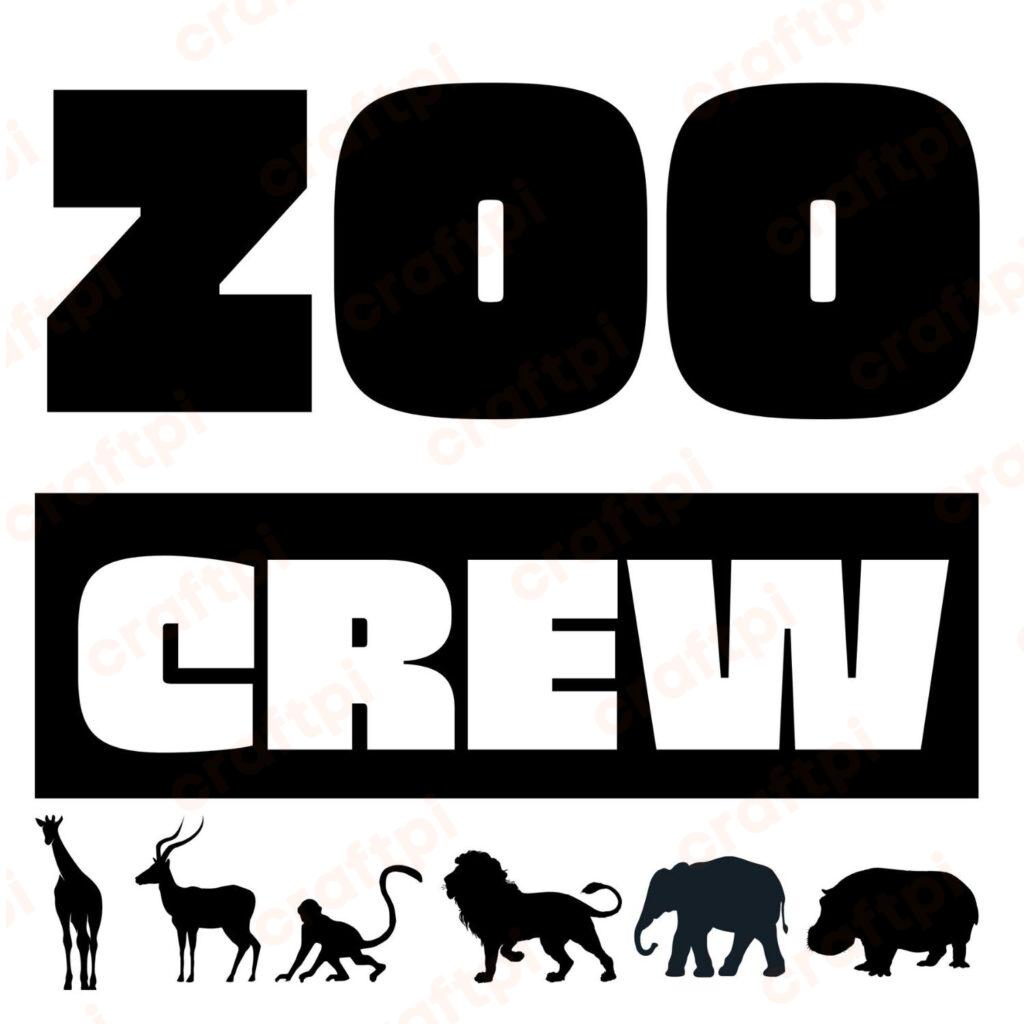 Zoe Crew Animal SVG, PNG, JPG, PDF Files