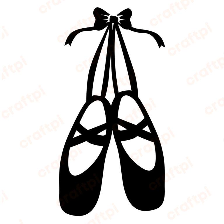 Ballet Shoes Slippers SVG, PNG, JPG, PDF Files