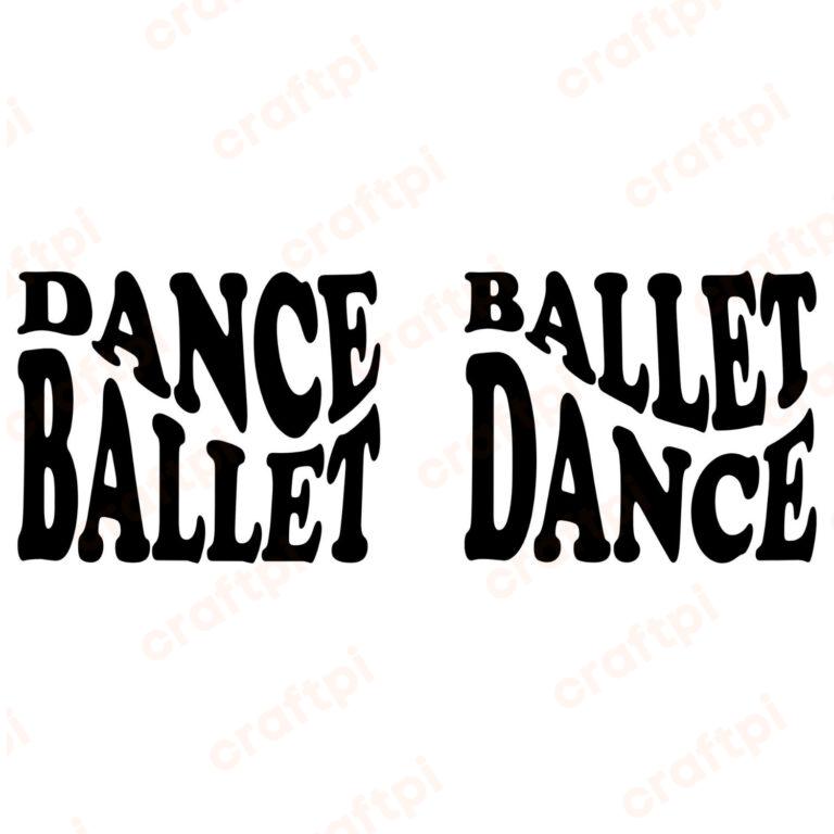 Wavy Ballet Dance SVG, PNG, JPG, PDF Files