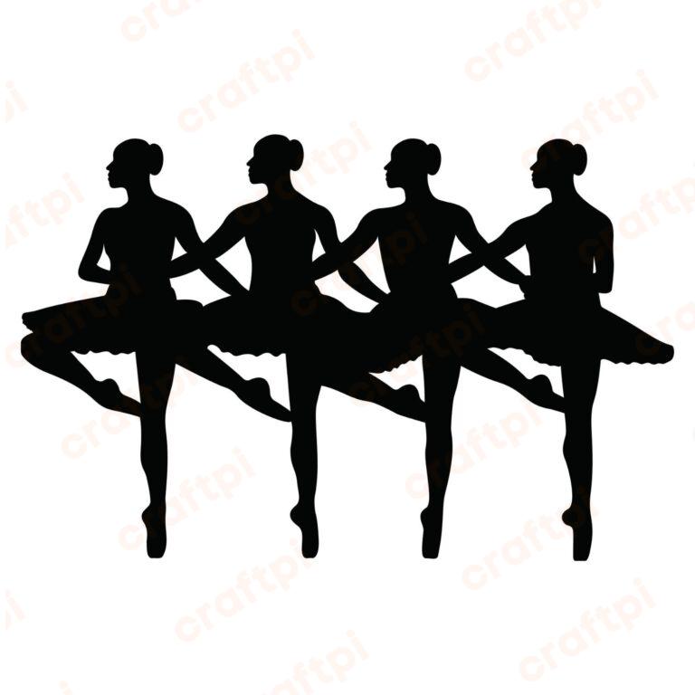 Ballerina Group SVG, PNG, JPG, PDF Files