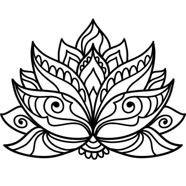 Mandala Lotus Flower SVG, PNG, JPG, PDF Files