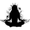 Yoga Girl Flower SVG, PNG, JPG, PDF Files