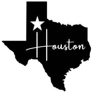 Texas Houston State Map SVG, PNG, JPG, PDF Files