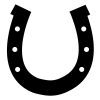 Horseshoe Silhouette SVG, PNG, JPG, PDF Files