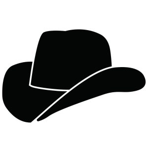 Cowboy Hat Silhouette SVG, PNG, JPG, PDF File